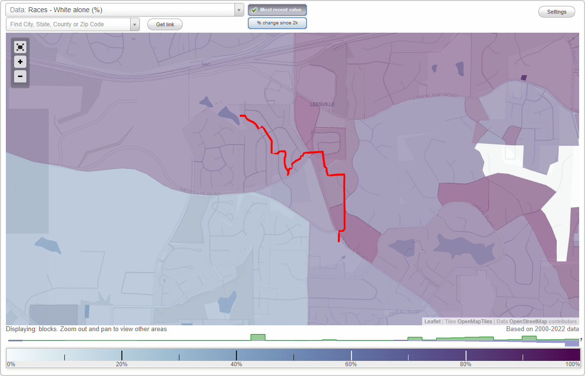Pemberton neighborhood in Raleigh, North Carolina (NC), 27613