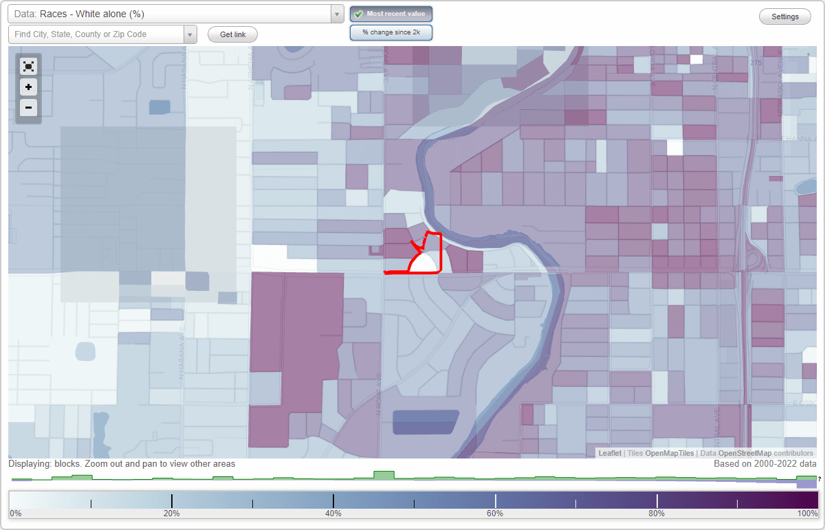 Riverside Estates neighborhood in Tampa, Florida (FL), 33603, 33604