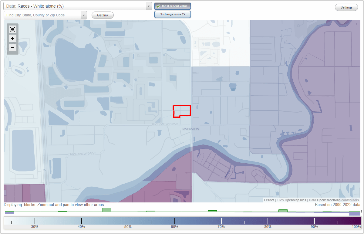 Riverview Homesites neighborhood in Riverview, Florida (FL), 33569