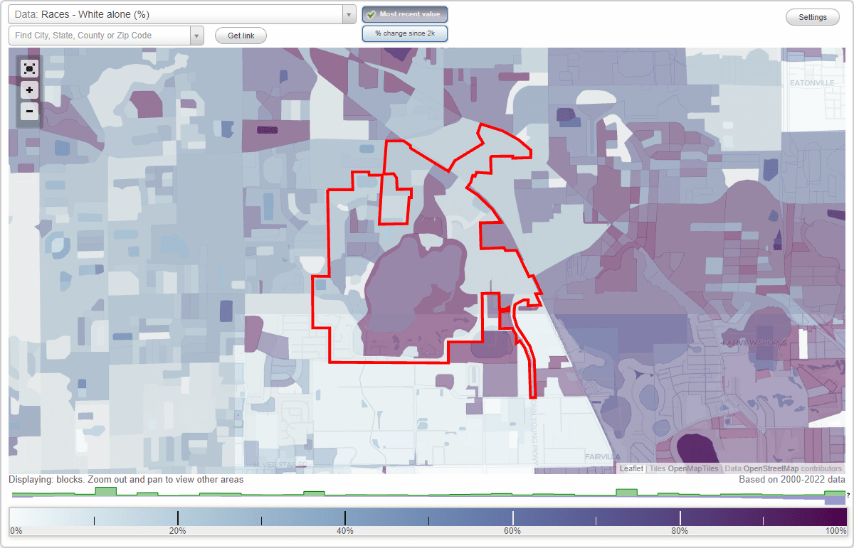 Rosemont neighborhood in Orlando, Florida (FL), 32808, 32810