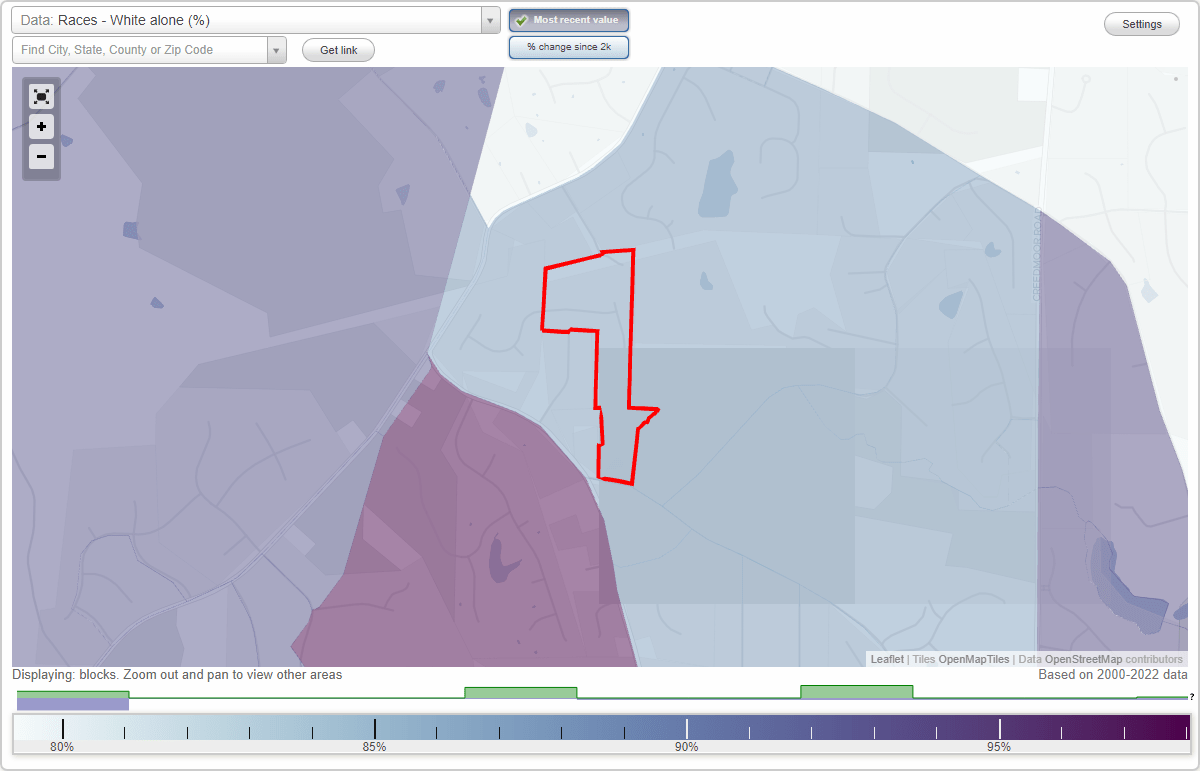 Rosewood neighborhood in Raleigh, North Carolina (NC), 27613