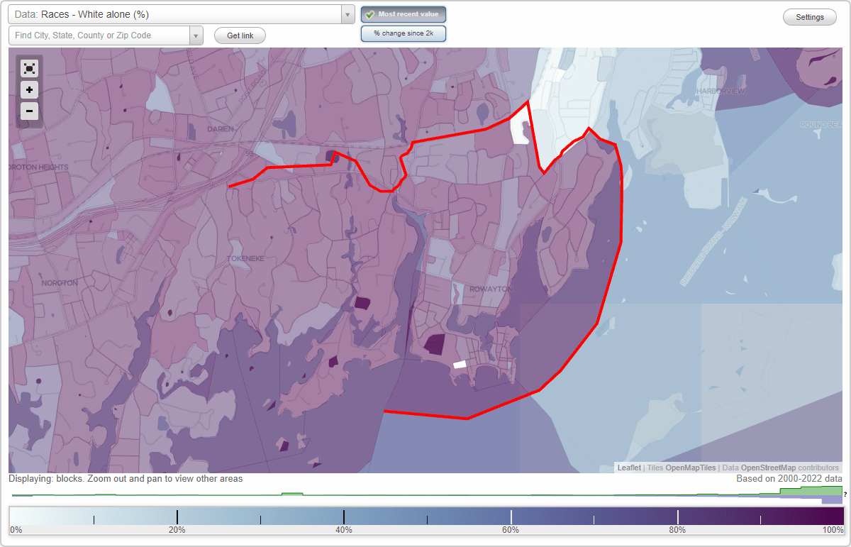 Rowayton neighborhood in Norwalk, Connecticut (CT), 06853, 06854