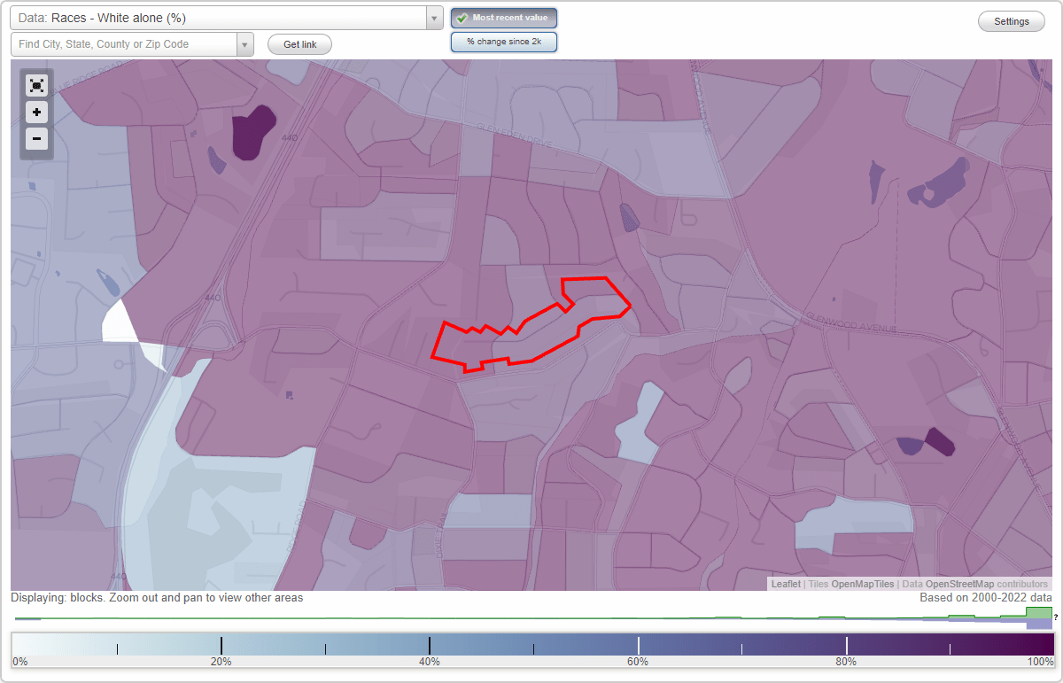 Runnymede Road neighborhood in Raleigh, North Carolina (NC), 27607
