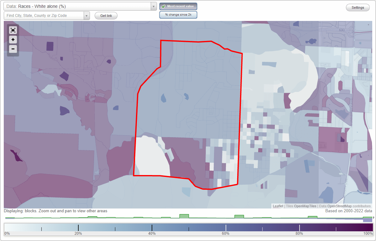 West Little Rock neighborhood in Little Rock, Arkansas (AR), 72204