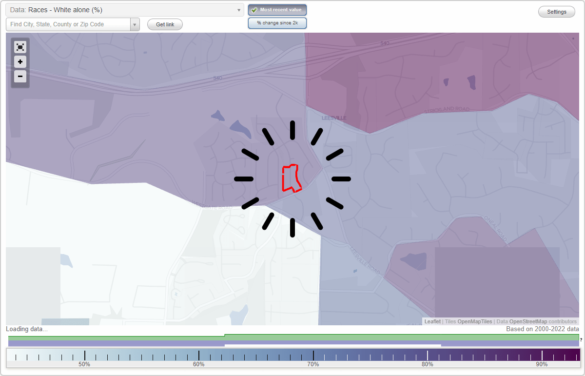 Westgate Estates neighborhood in Raleigh, North Carolina (NC), 27613