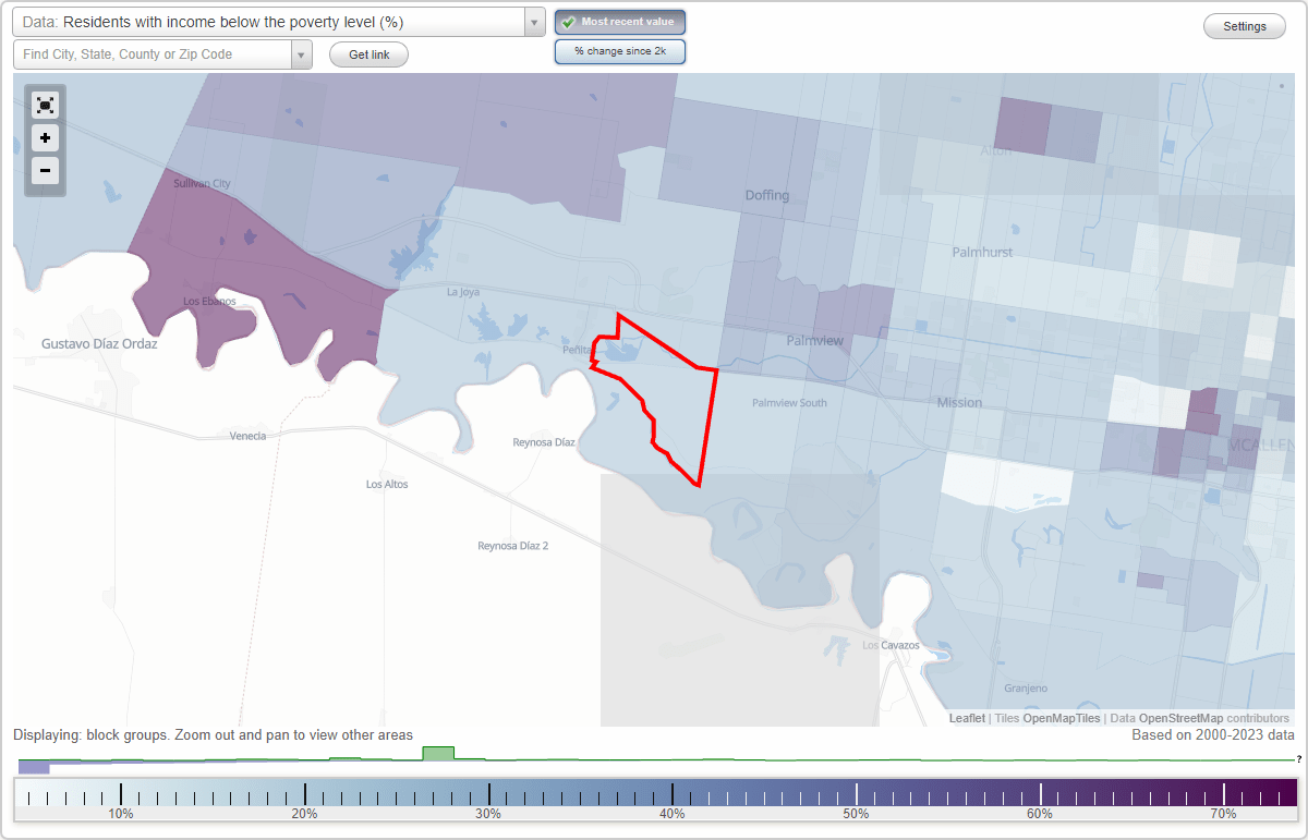 Abram, Texas (TX) poverty rate data information about poor and low