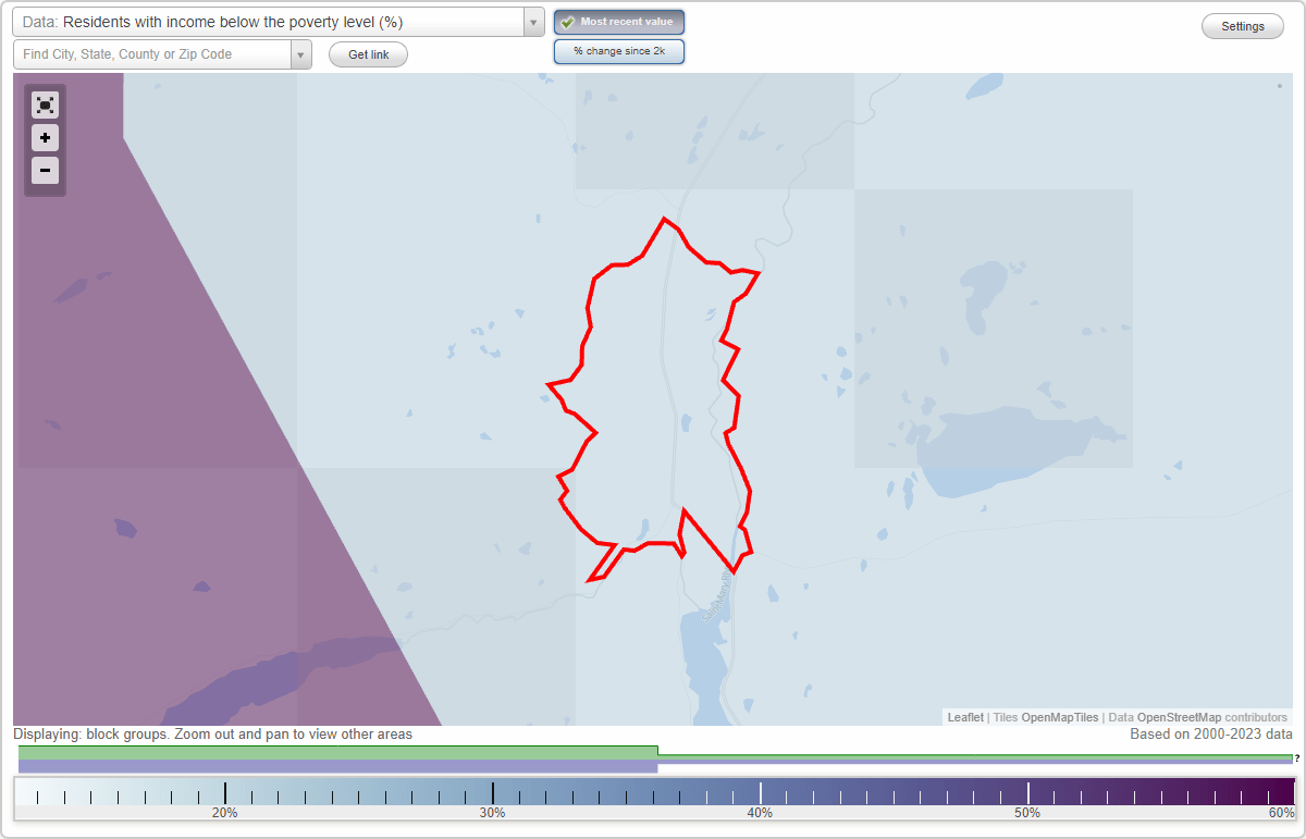 Babb, Montana (MT) poverty rate data information about poor and low