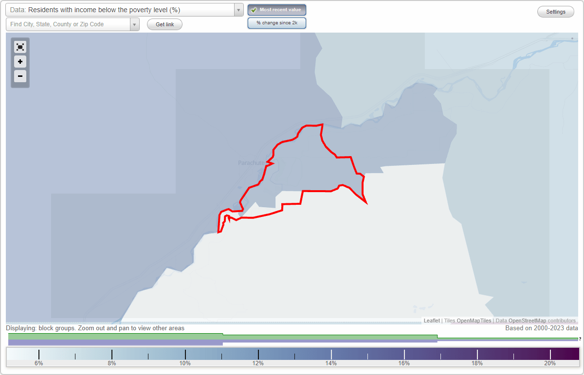 Battlement Mesa, Colorado (CO) poverty rate data information about poor and