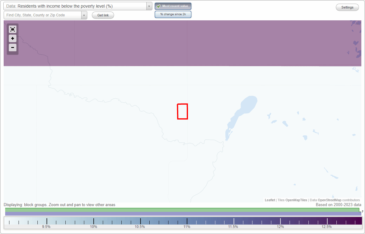 Grace City, North Dakota (ND) poverty rate data information about