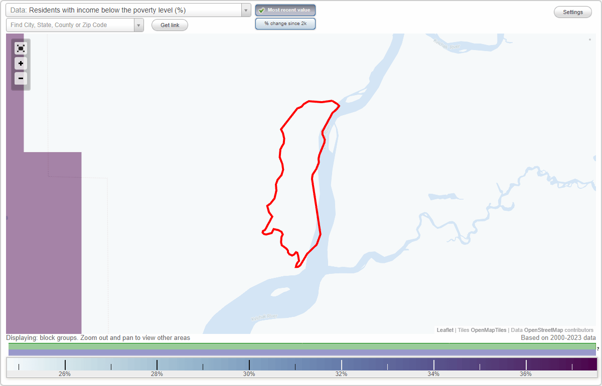 Levelock, Alaska (AK) poverty rate data information about poor and