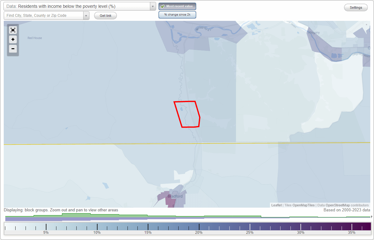 Limestone, New York (NY) poverty rate data information about poor and