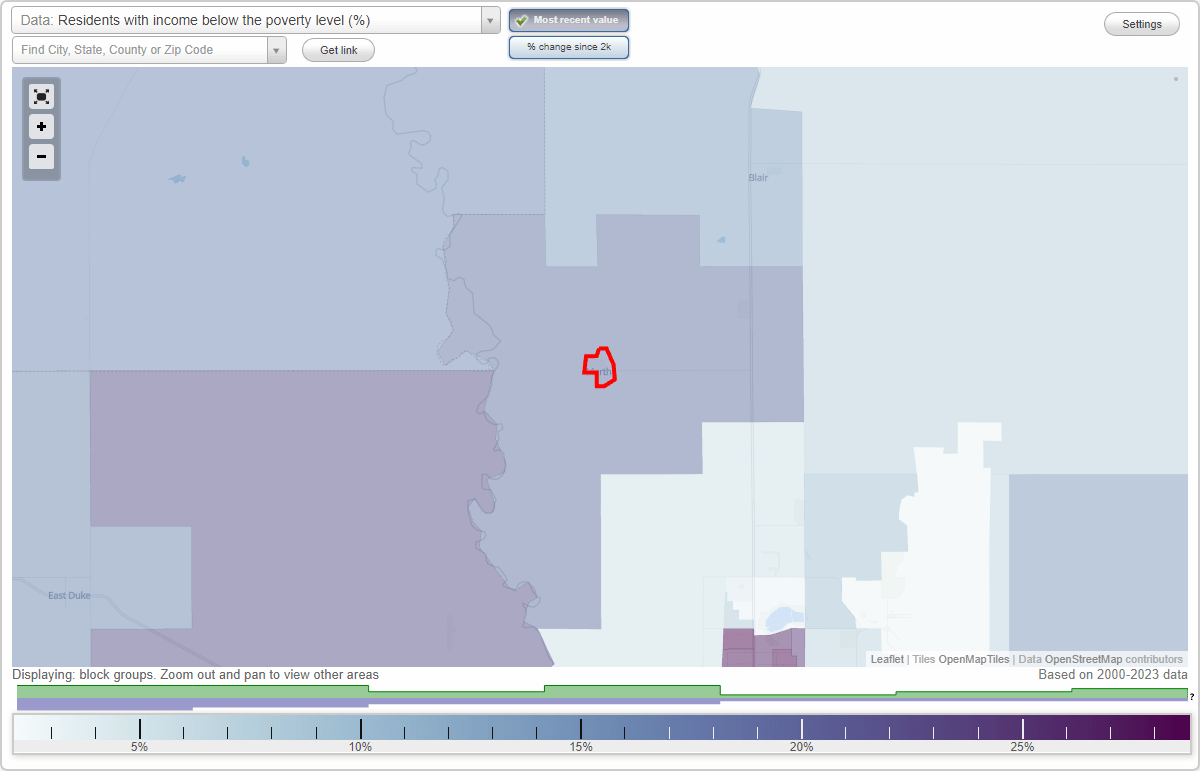 Martha, Oklahoma (OK) poverty rate data information about poor and