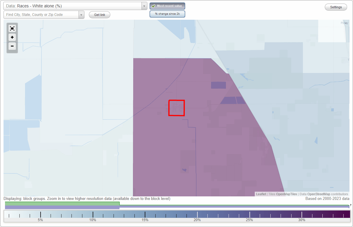 Races in Alpaugh, California (CA) White, Black, Hispanic, Asian