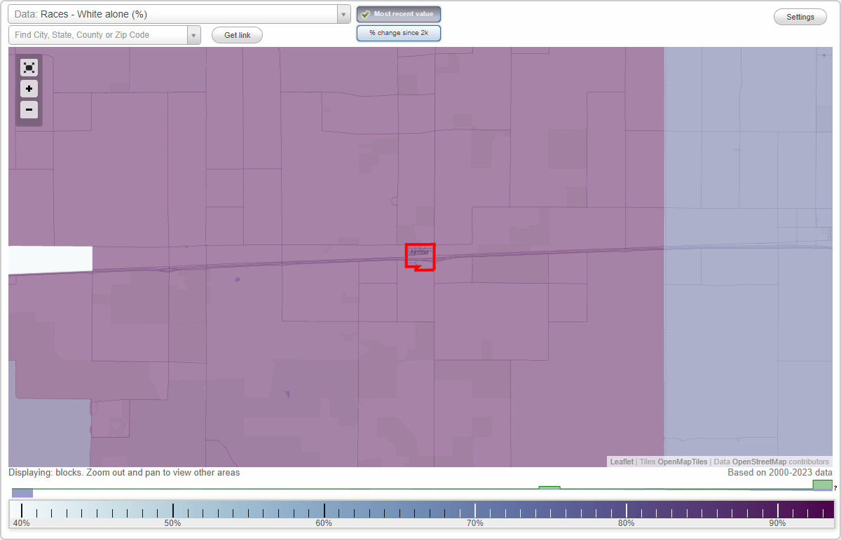 Races in Arriba, Colorado (CO) White, Black, Hispanic, Asian