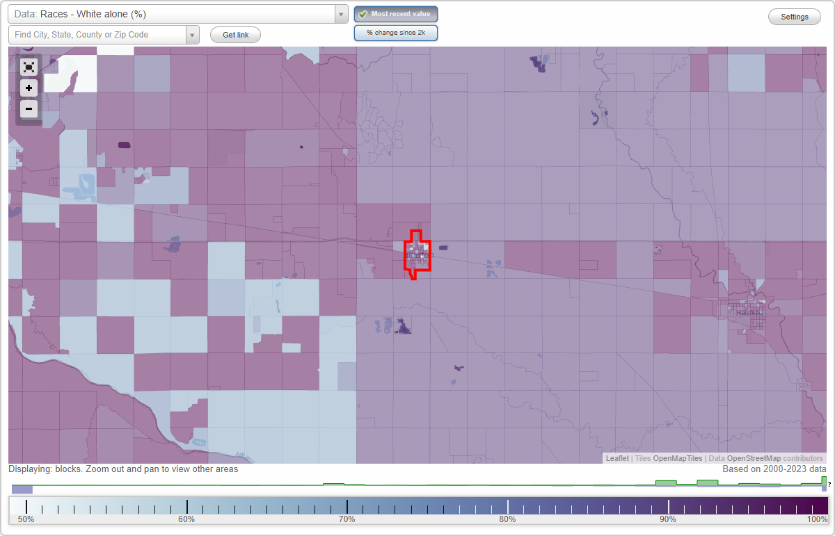 Races in Burrton, Kansas (KS) White, Black, Hispanic, Asian