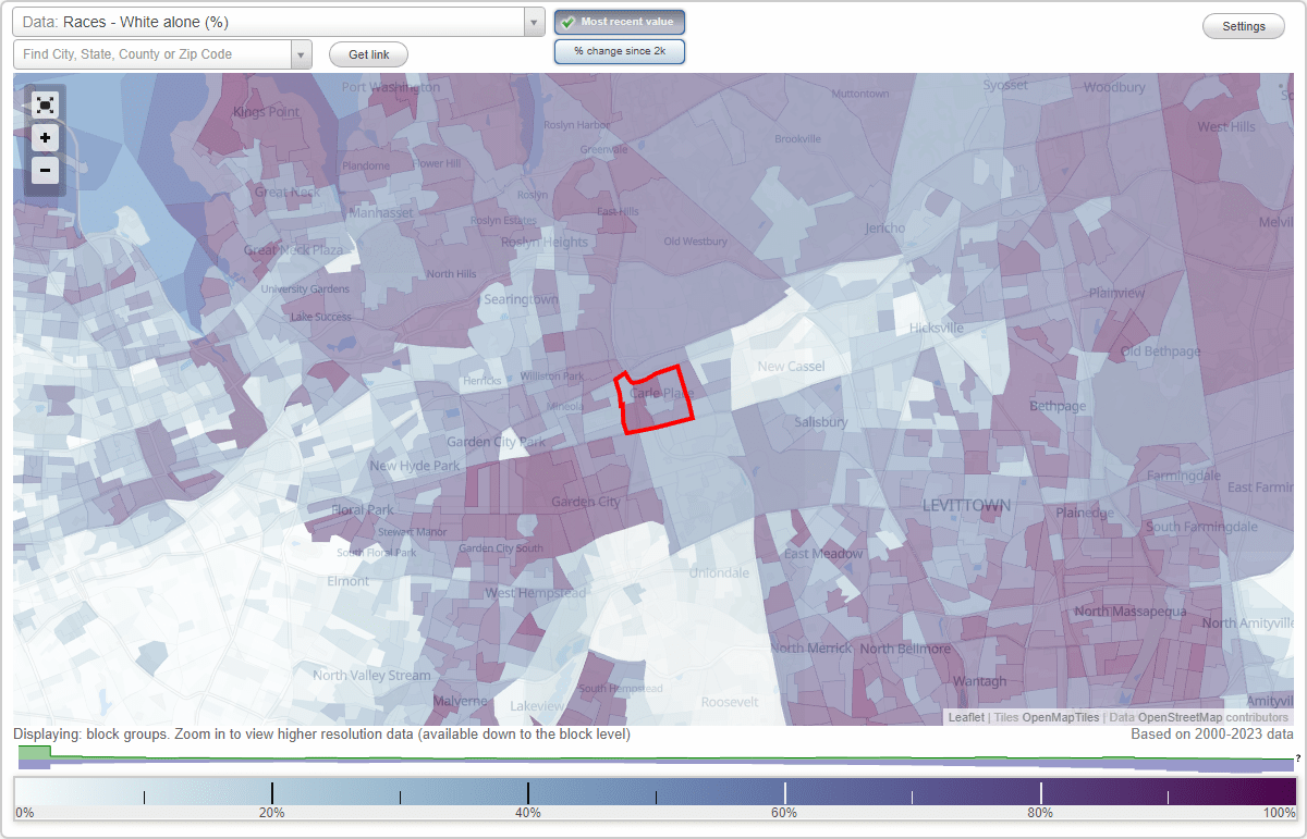 Races in Carle Place, New York (NY) White, Black, Hispanic, Asian