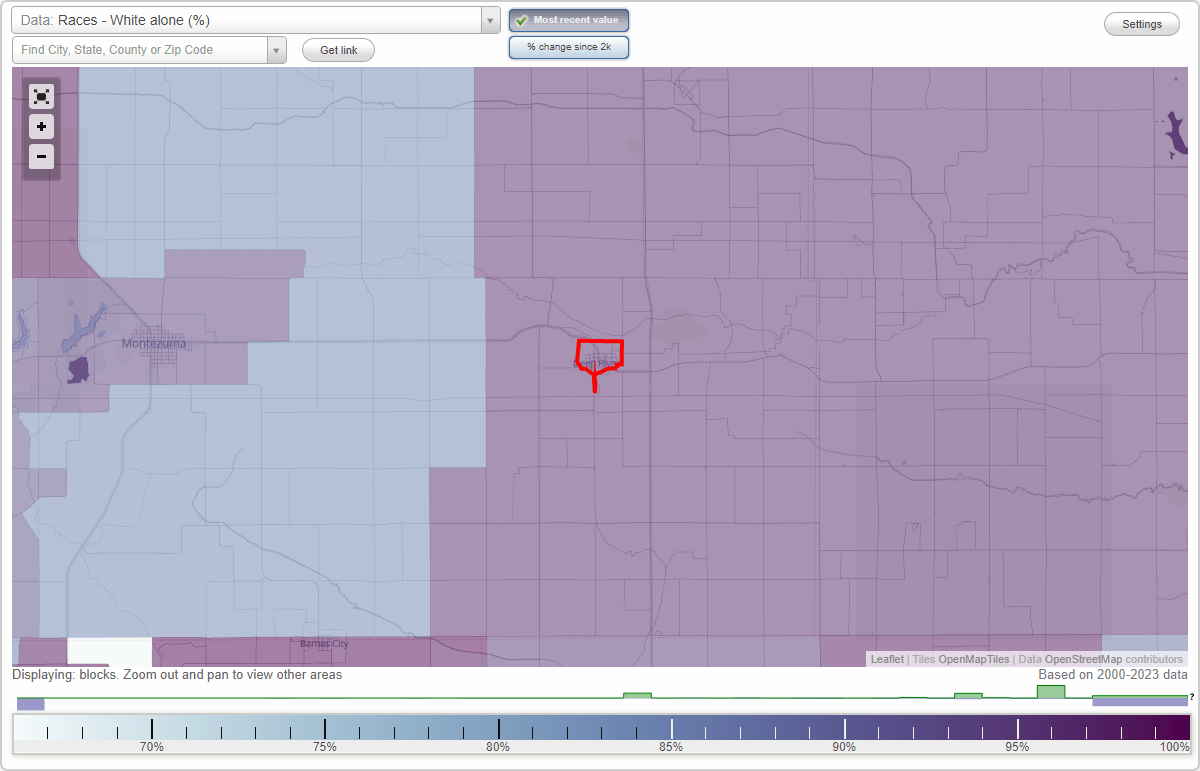 Races in Deep River, Iowa (IA) White, Black, Hispanic, Asian
