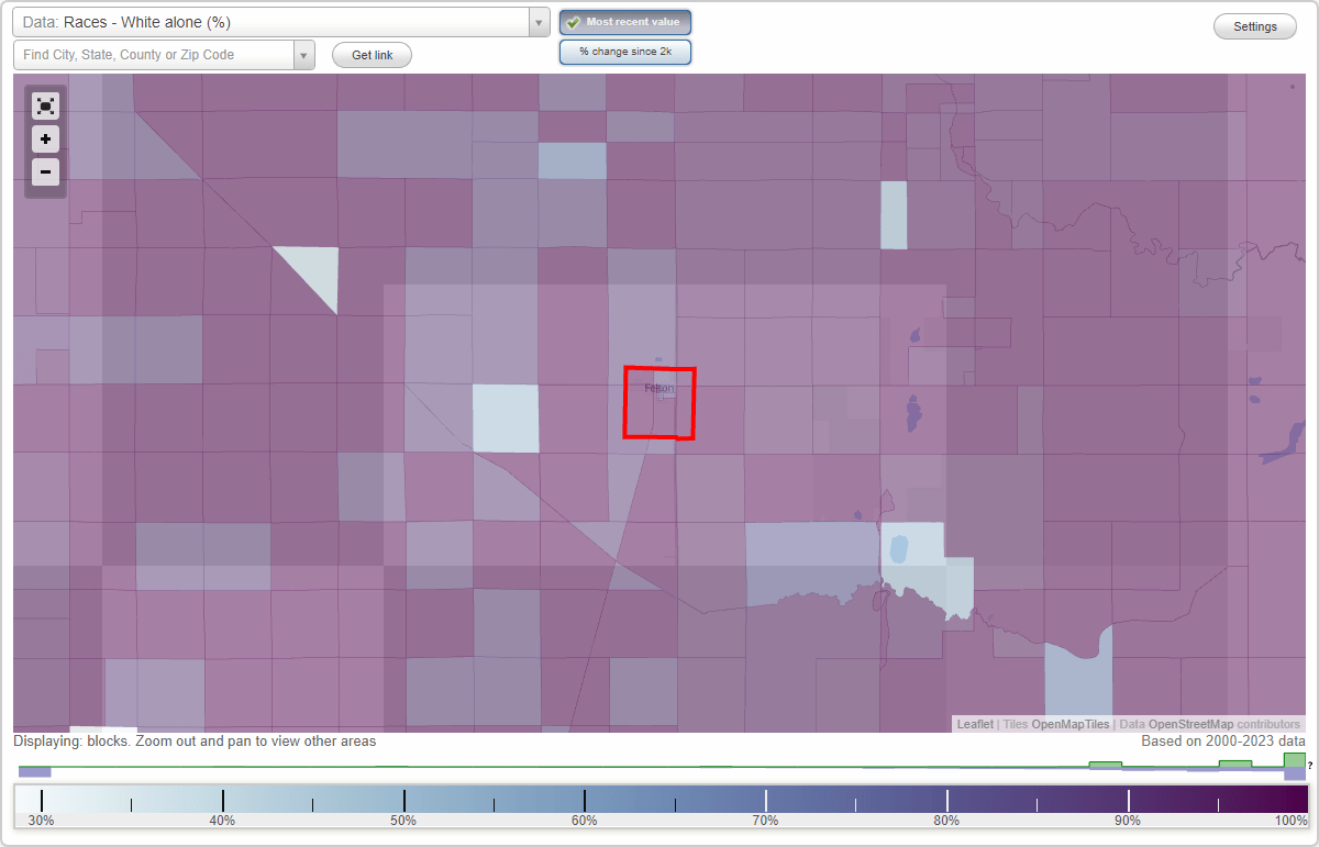 Races in Felton, Minnesota (MN) White, Black, Hispanic, Asian