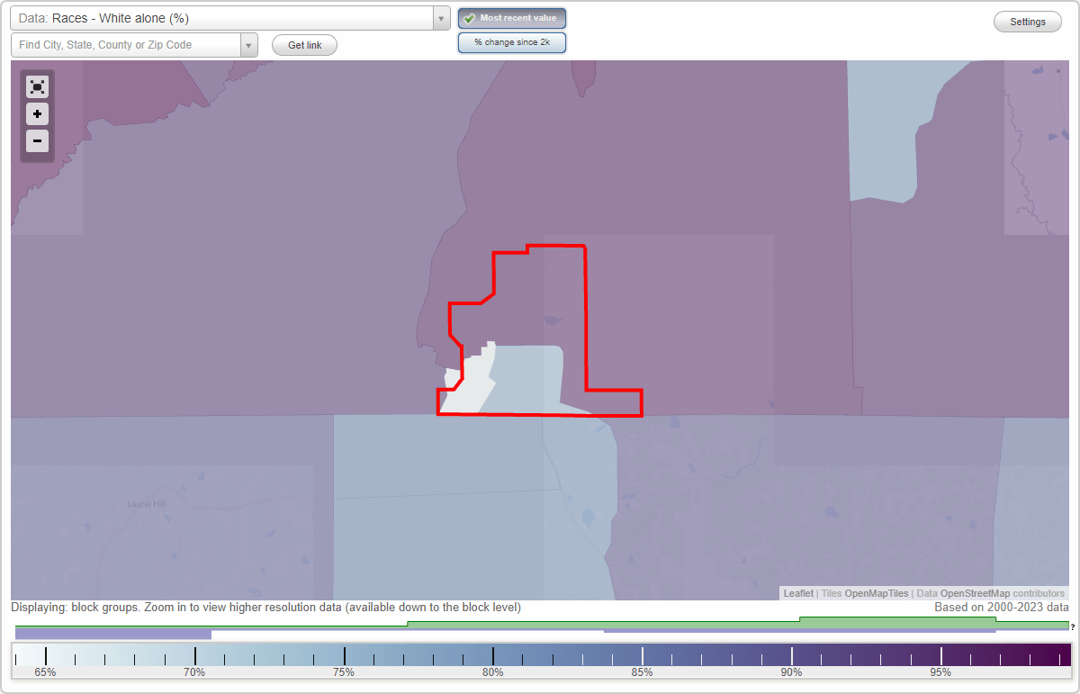 Races in Florala, Alabama (AL) White, Black, Hispanic, Asian