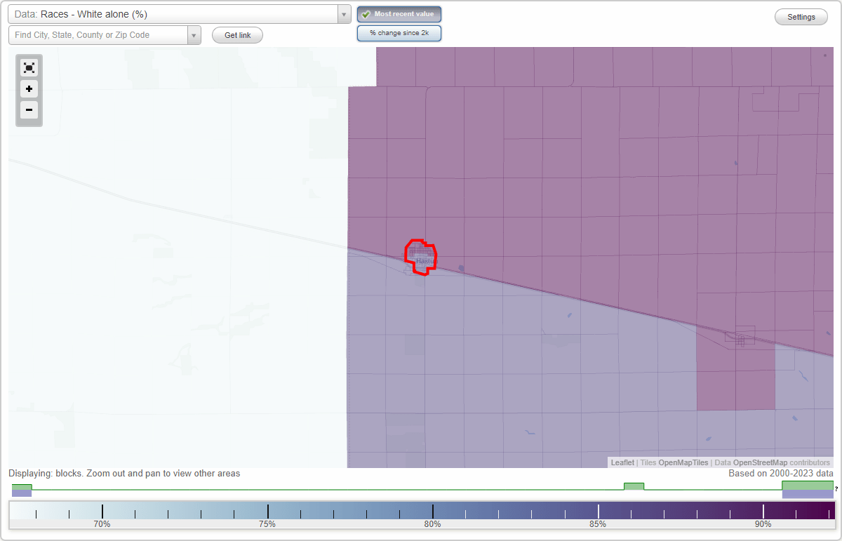 Races in Haxtun, Colorado (CO) White, Black, Hispanic, Asian