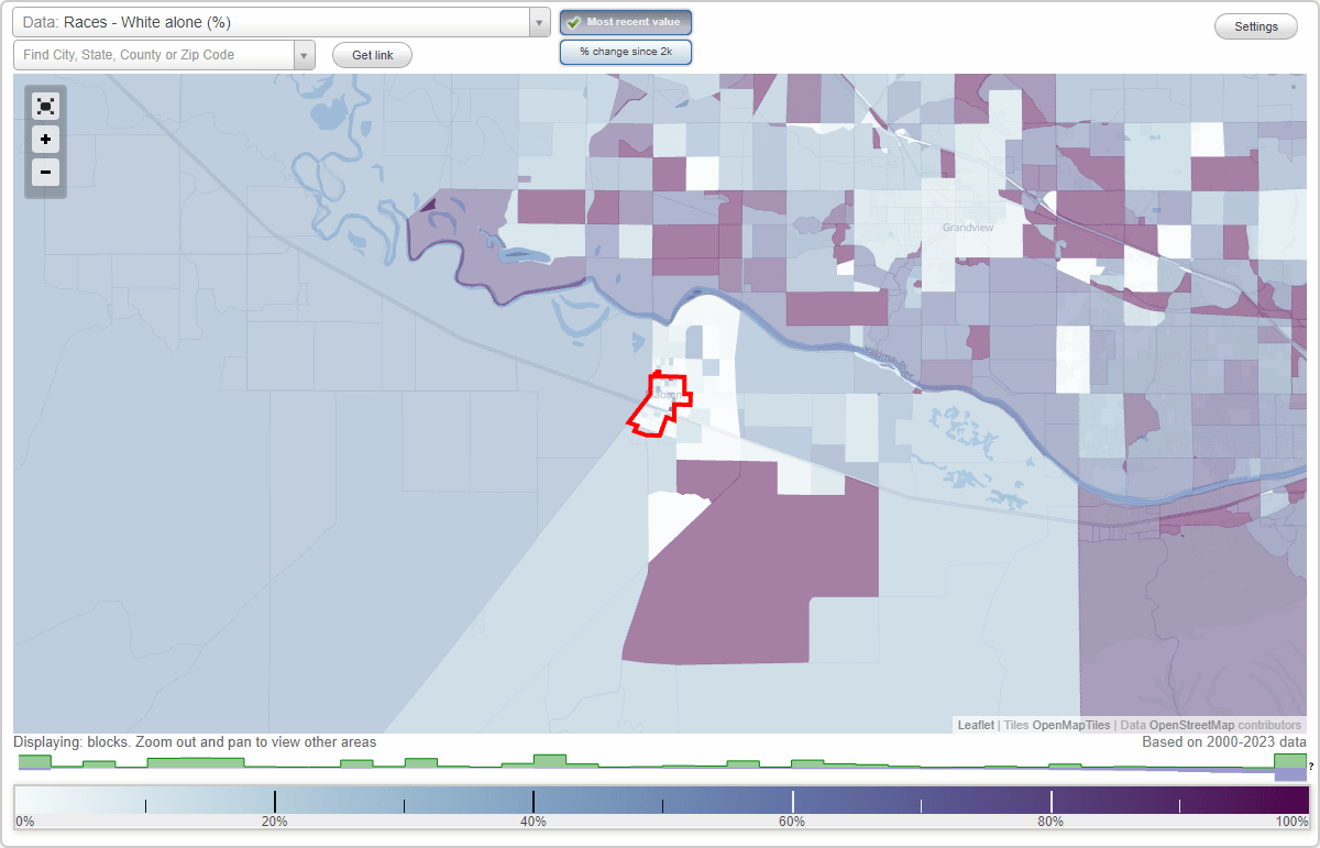 Races in Mabton, Washington (WA) White, Black, Hispanic, Asian
