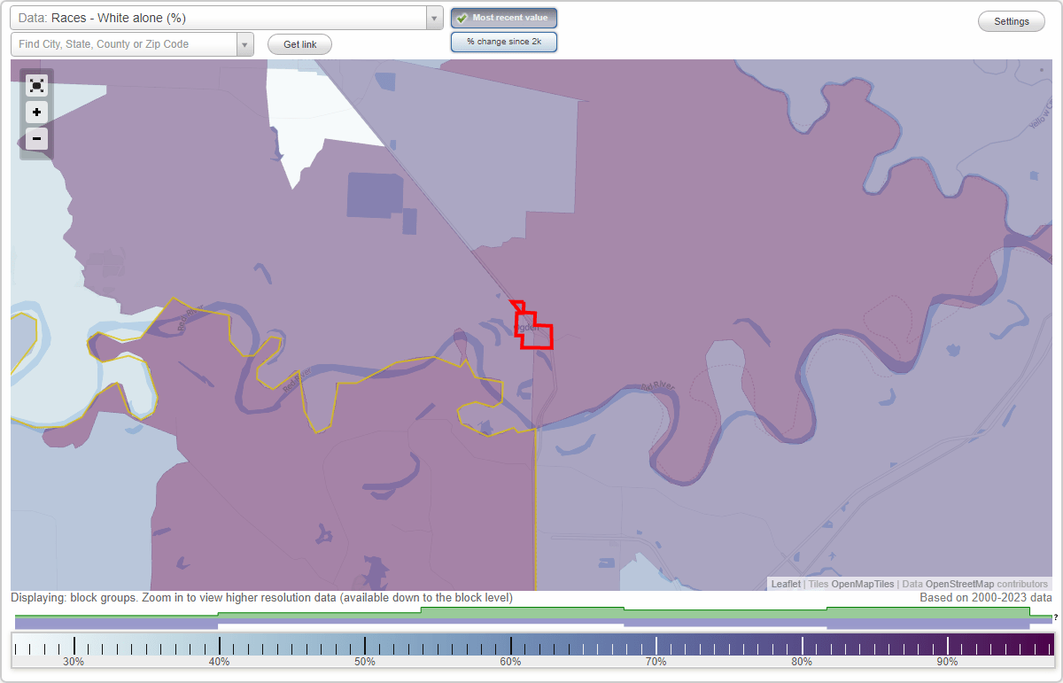 Races in Ogden, Arkansas (AR) White, Black, Hispanic, Asian