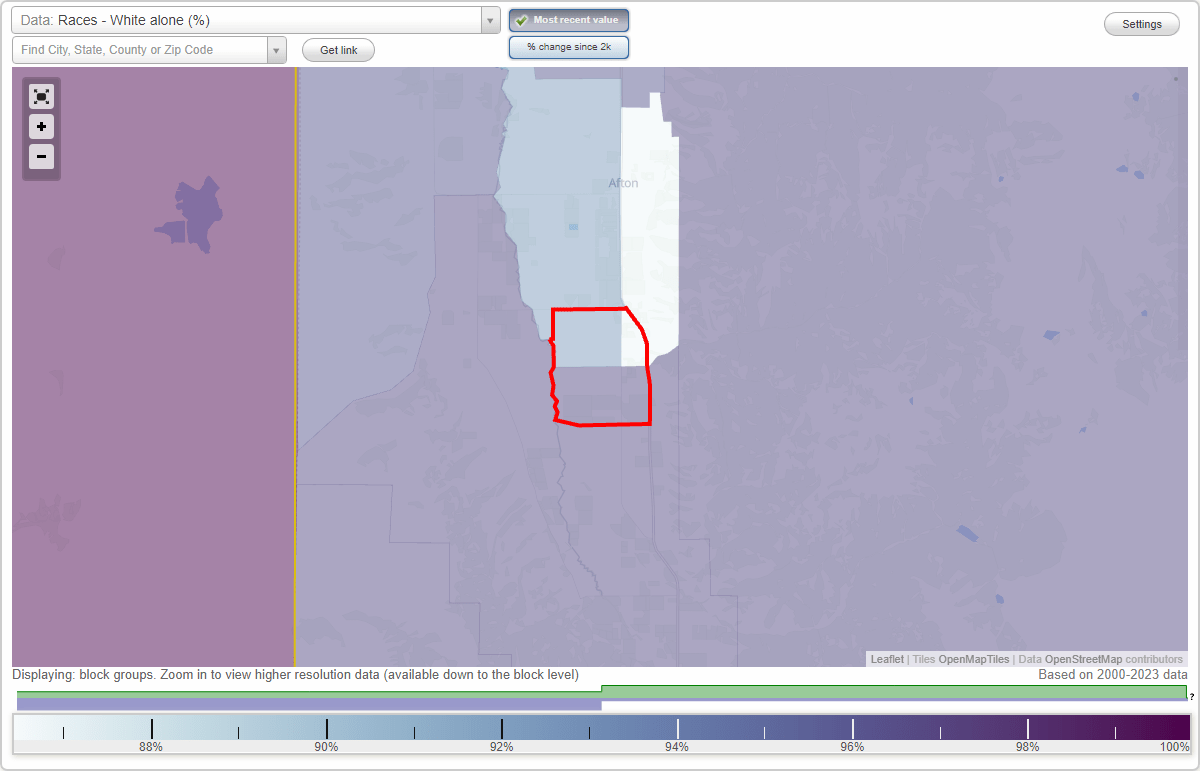 Races in Osmond, Wyoming (WY) White, Black, Hispanic, Asian. Ancestries, Foreignborn residents