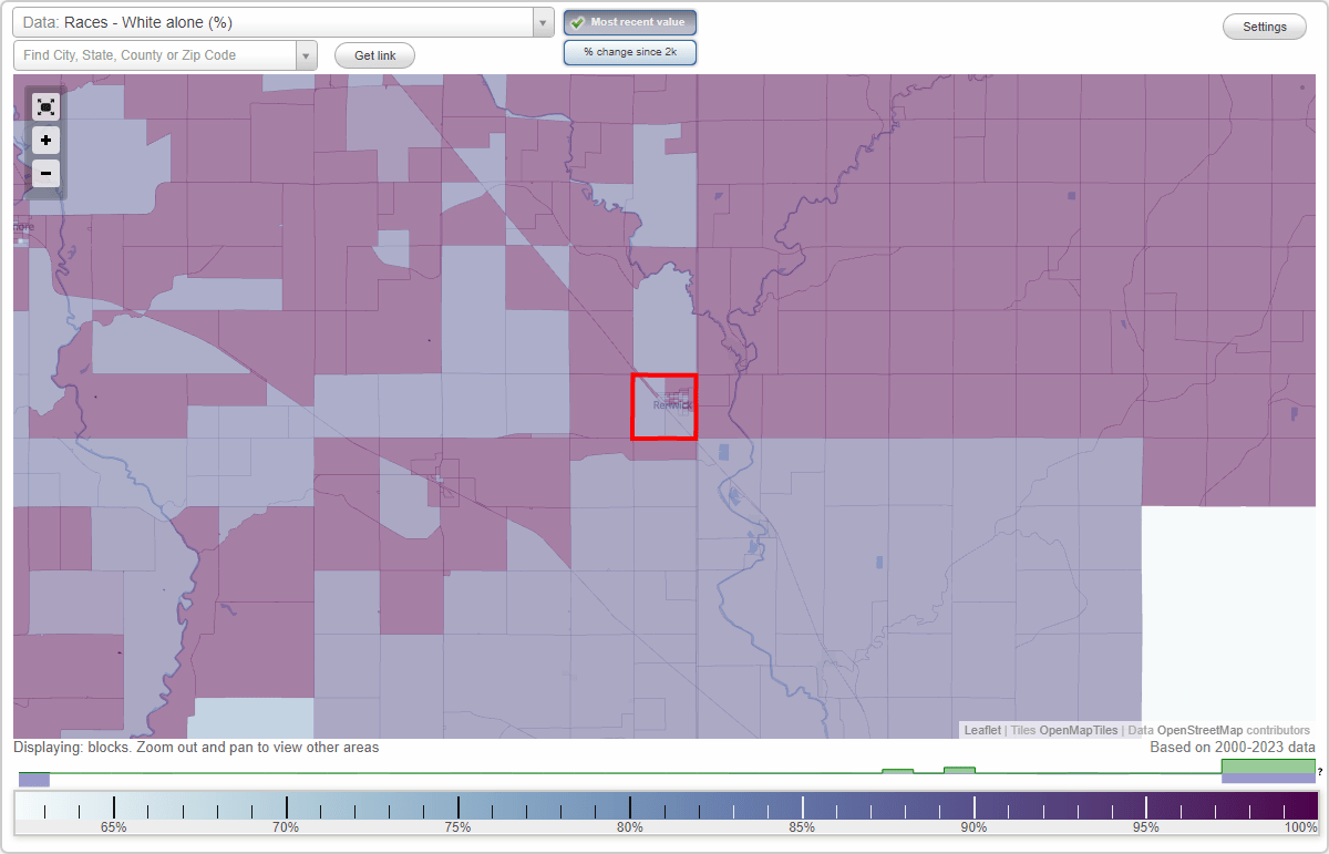Races in Renwick, Iowa (IA) White, Black, Hispanic, Asian. Ancestries