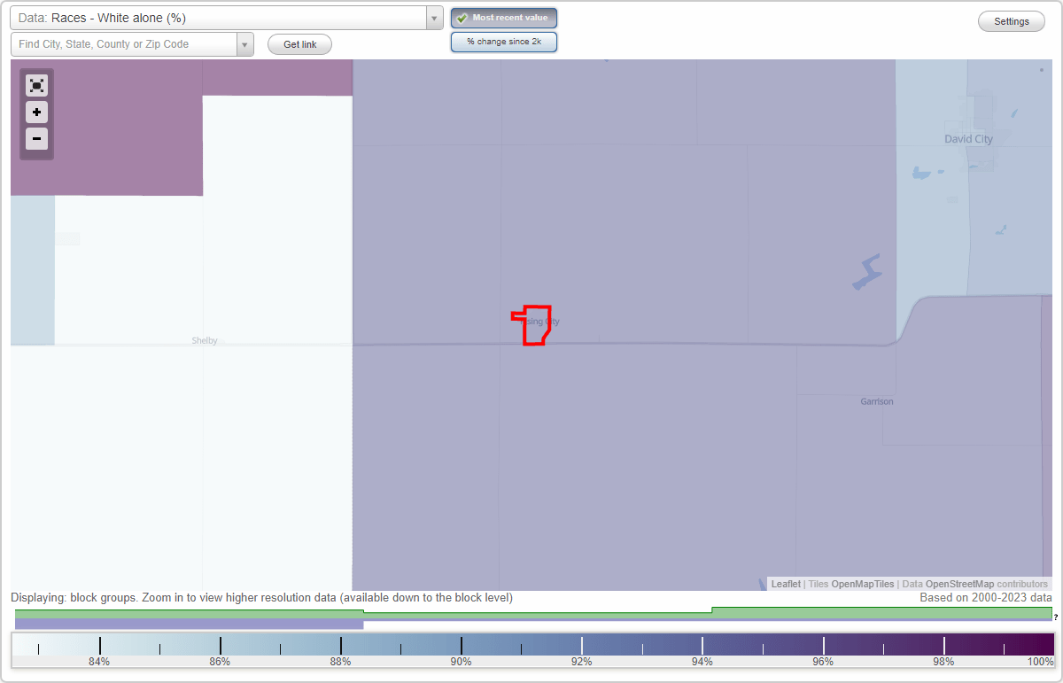 Races in Rising City, Nebraska (NE) White, Black, Hispanic, Asian