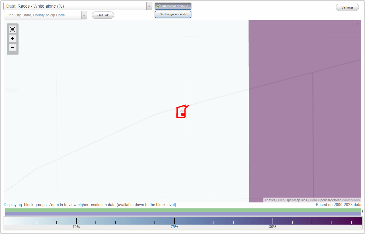 Races in Rolla, Kansas (KS) White, Black, Hispanic, Asian. Ancestries