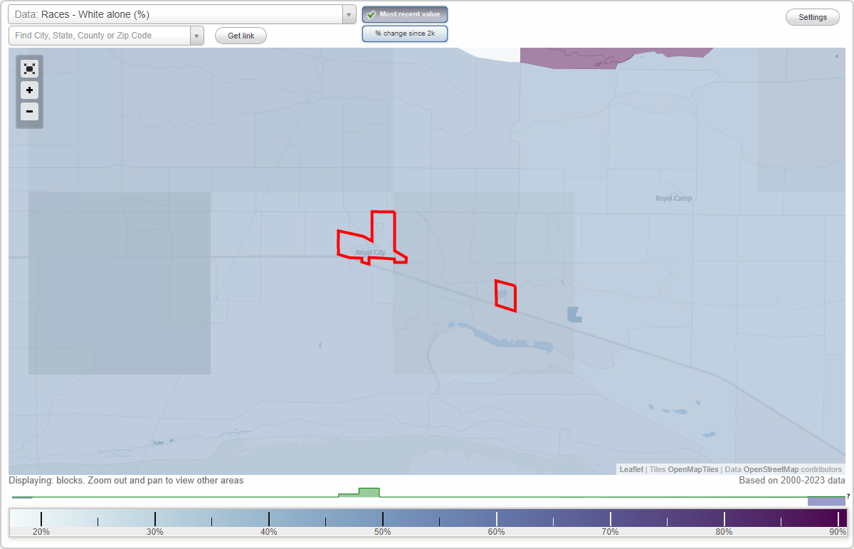 Races in Royal City, Washington (WA) White, Black, Hispanic, Asian