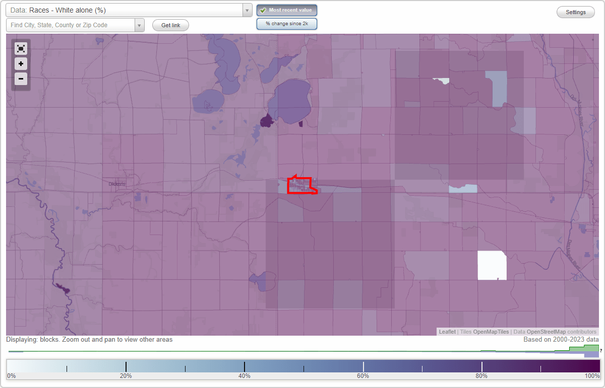 Races in Ruthven, Iowa (IA) White, Black, Hispanic, Asian. Ancestries, Foreignborn residents