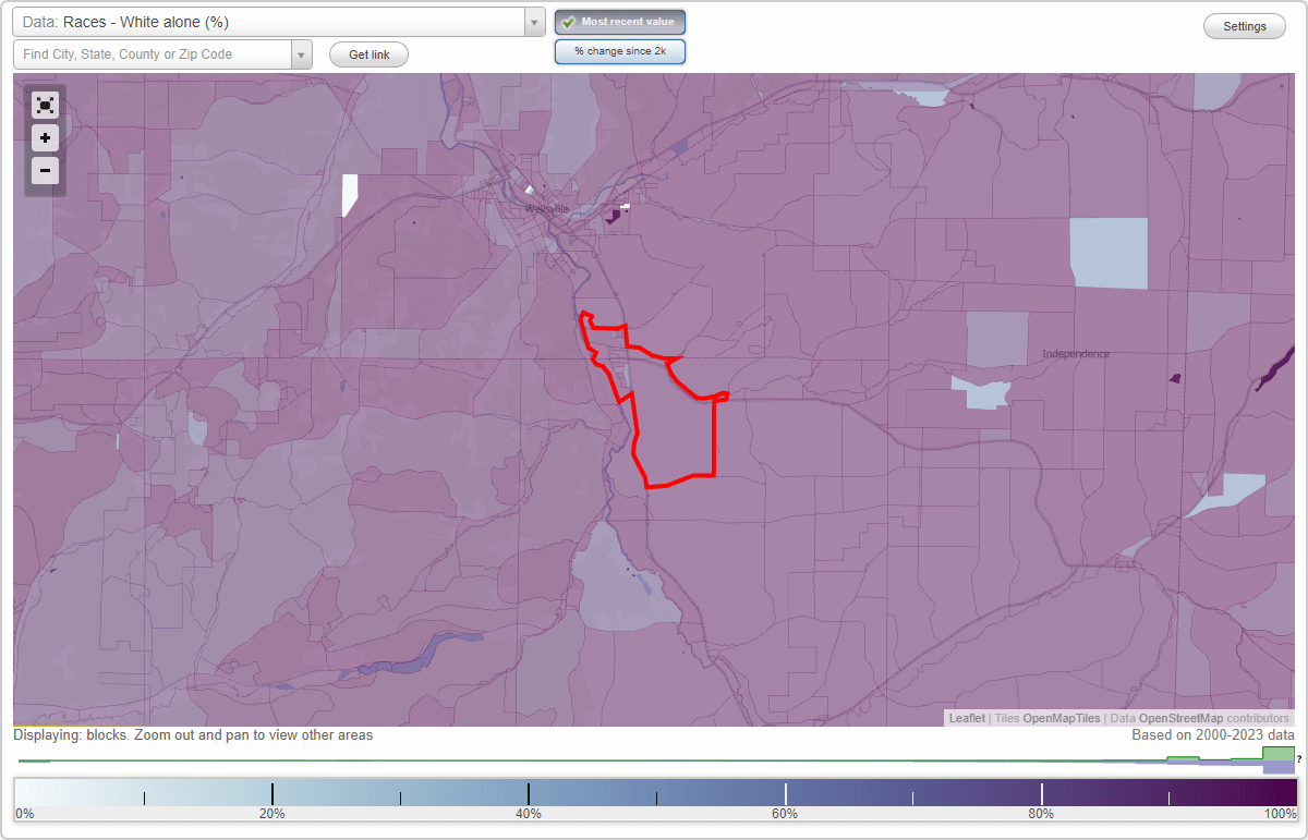 Races in Stannards, New York (NY) White, Black, Hispanic, Asian