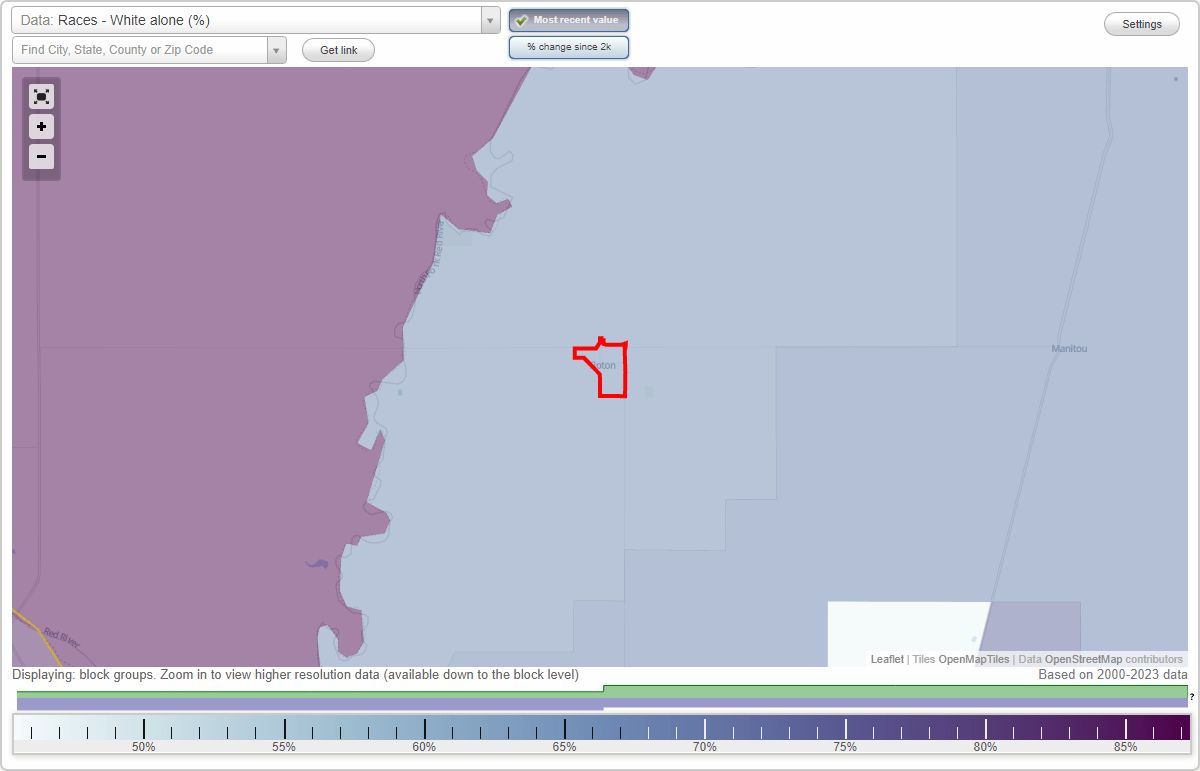 Races in Tipton, Oklahoma (OK) White, Black, Hispanic, Asian