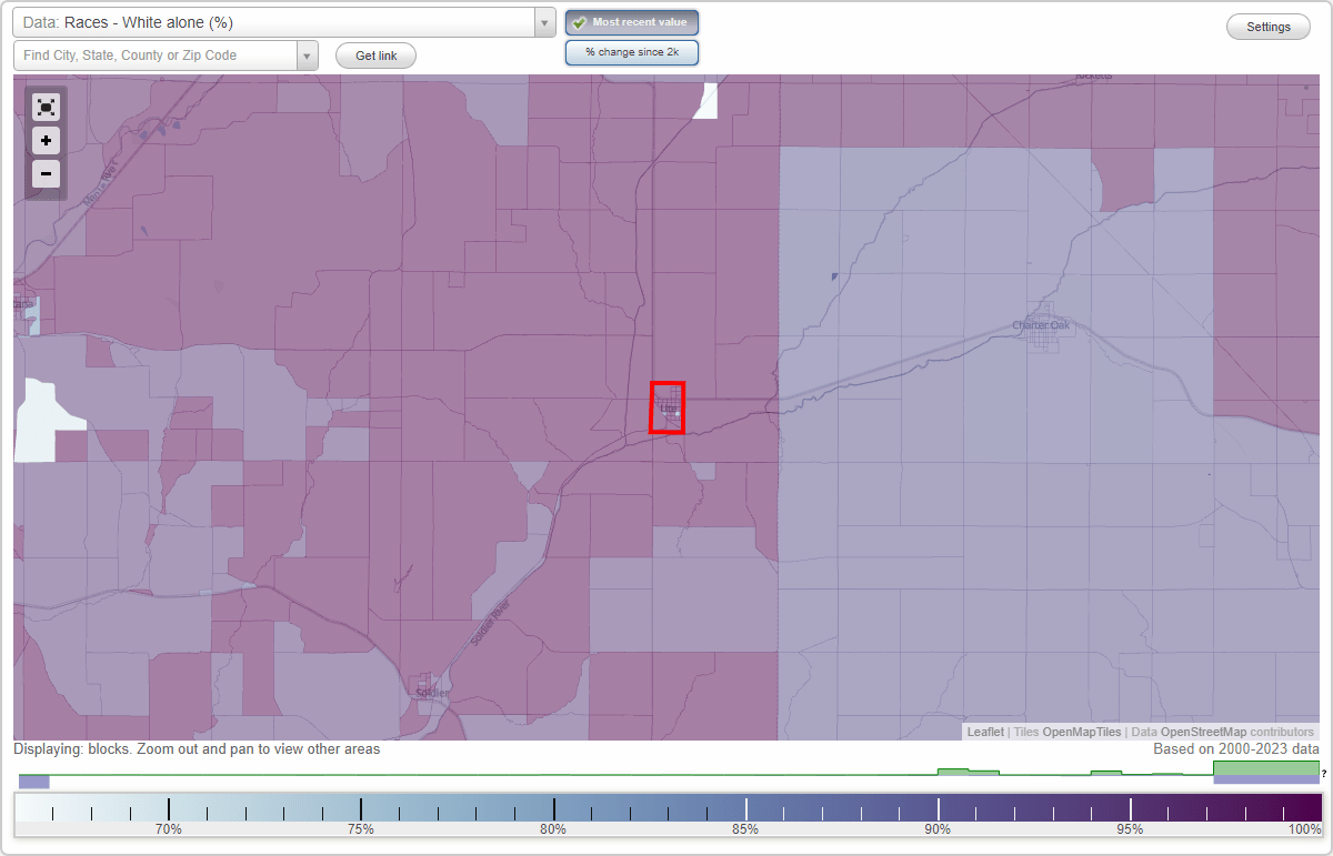 Races in Ute, Iowa (IA) White, Black, Hispanic, Asian. Ancestries