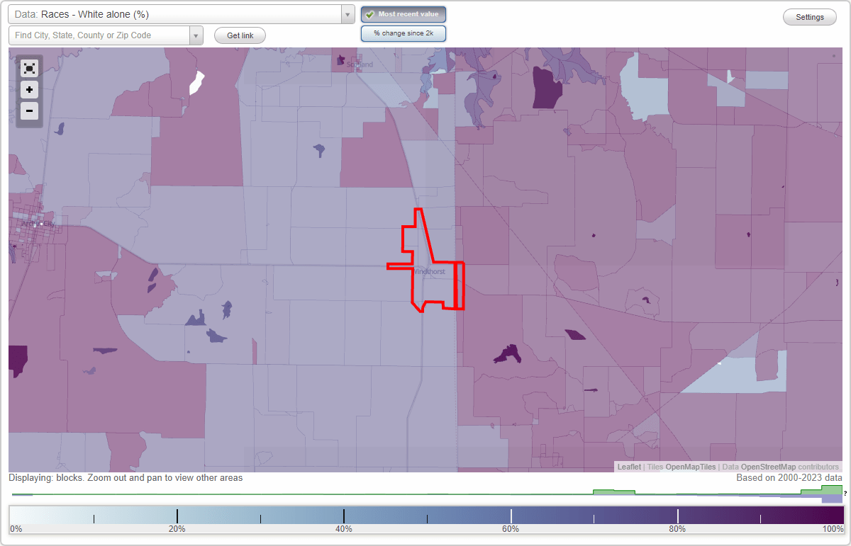 Races in Windthorst, Texas (TX) White, Black, Hispanic, Asian