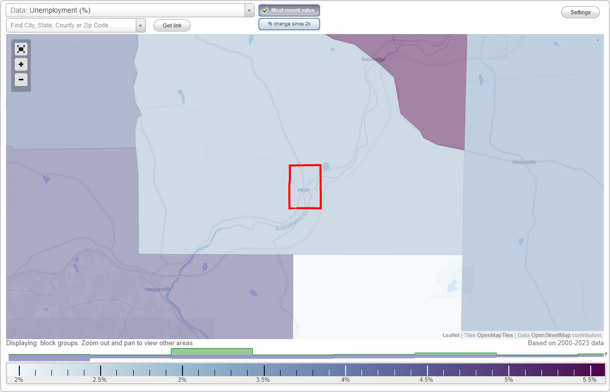 Work and Jobs in Afton, New York (NY) Detailed Stats Occupations