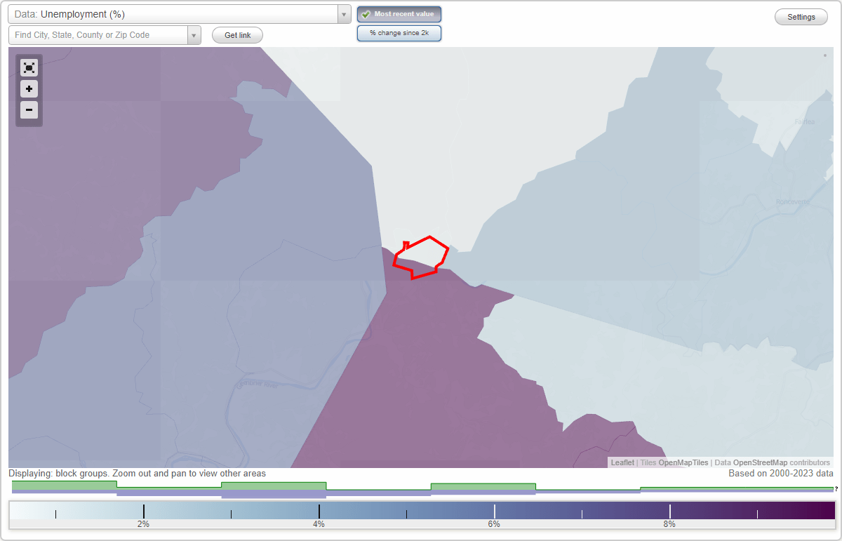 Work and Jobs in Alderson, West Virginia (WV) Detailed Stats