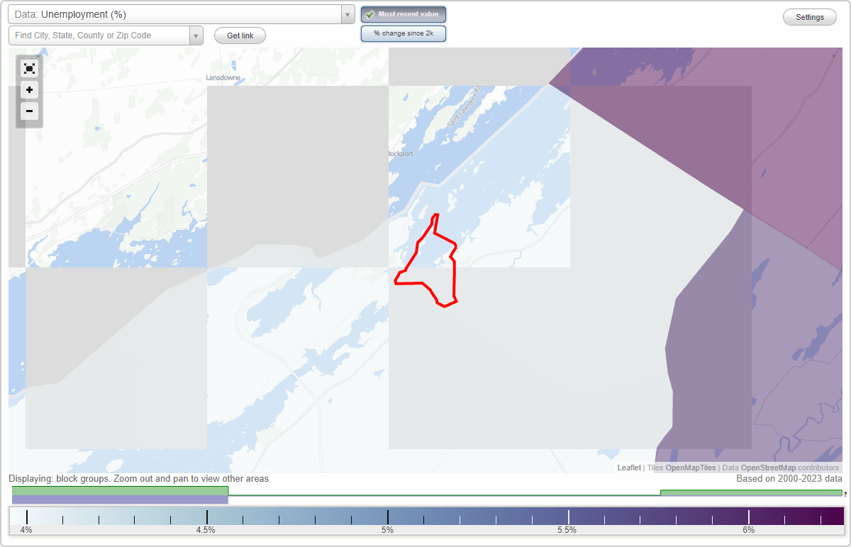 Work and Jobs in Alexandria Bay, New York (NY) Detailed Stats