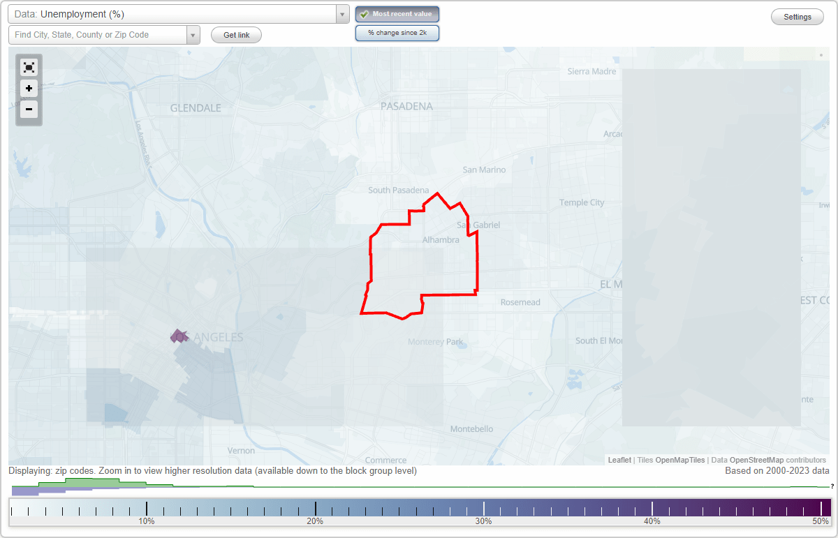 Work and Jobs in Alhambra, California (CA) Detailed Stats Occupations