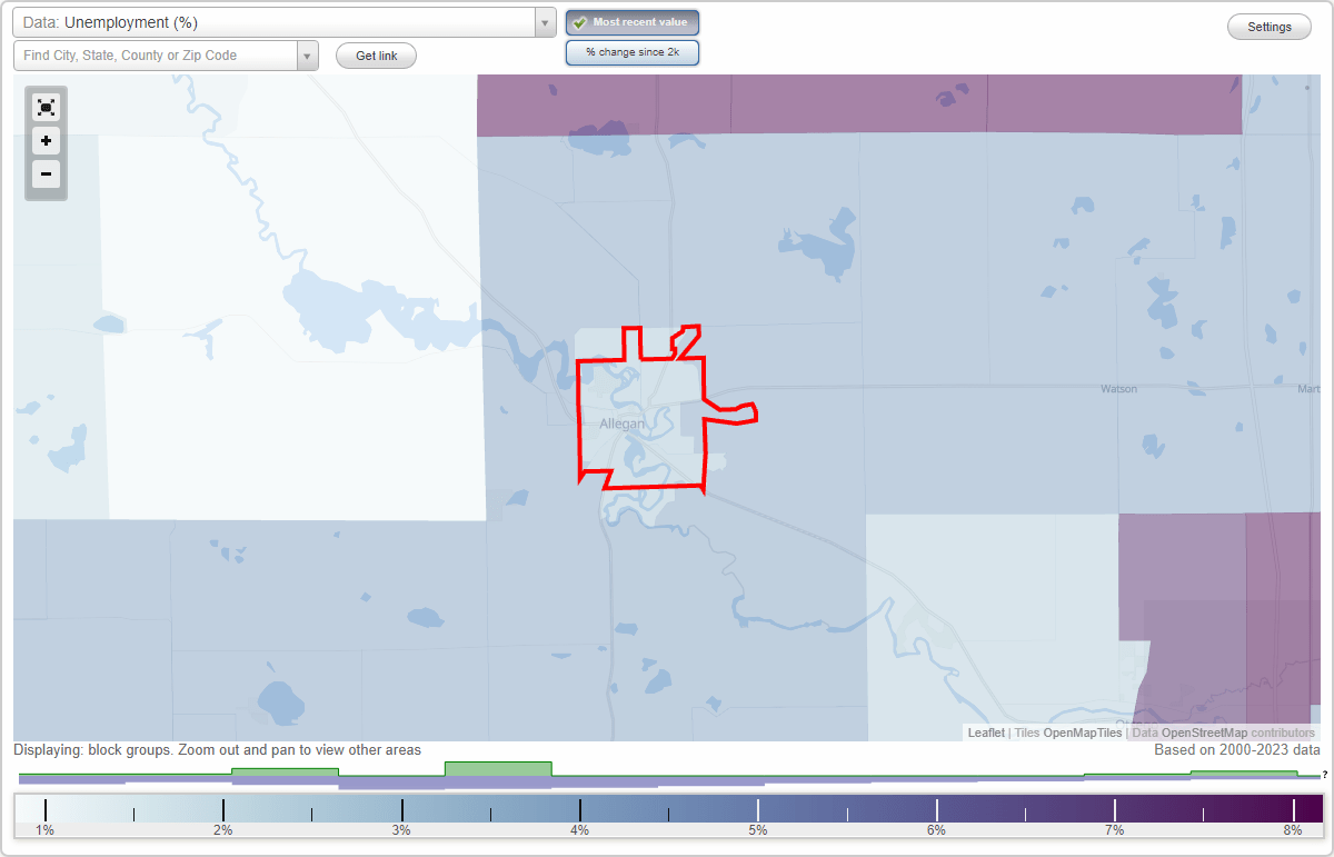 Work and Jobs in Allegan, Michigan (MI) Detailed Stats Occupations, Industries, Unemployment