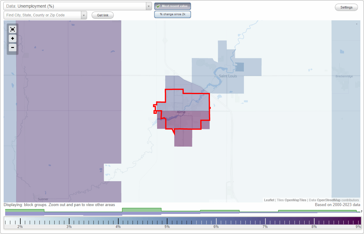 Work and Jobs in Alma, Michigan (MI) Detailed Stats Occupations