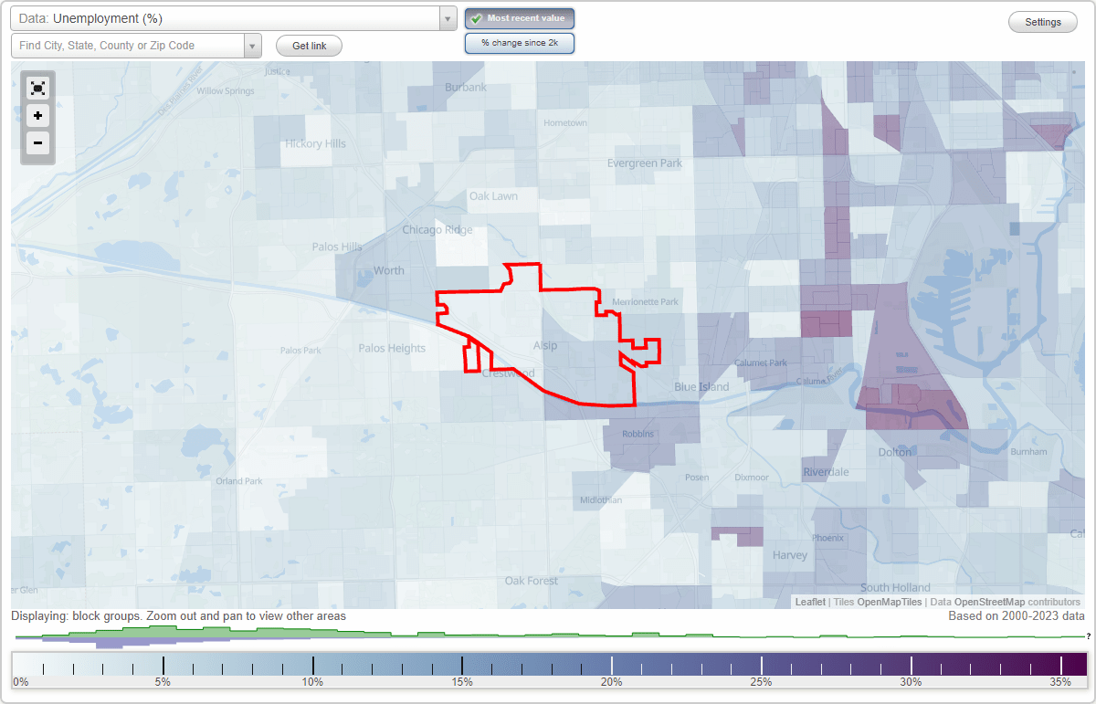 Work and Jobs in Alsip, Illinois (IL) Detailed Stats Occupations