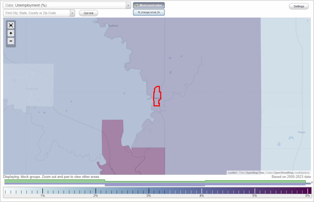 Work and Jobs in Altoona, Kansas (KS) Detailed Stats Occupations