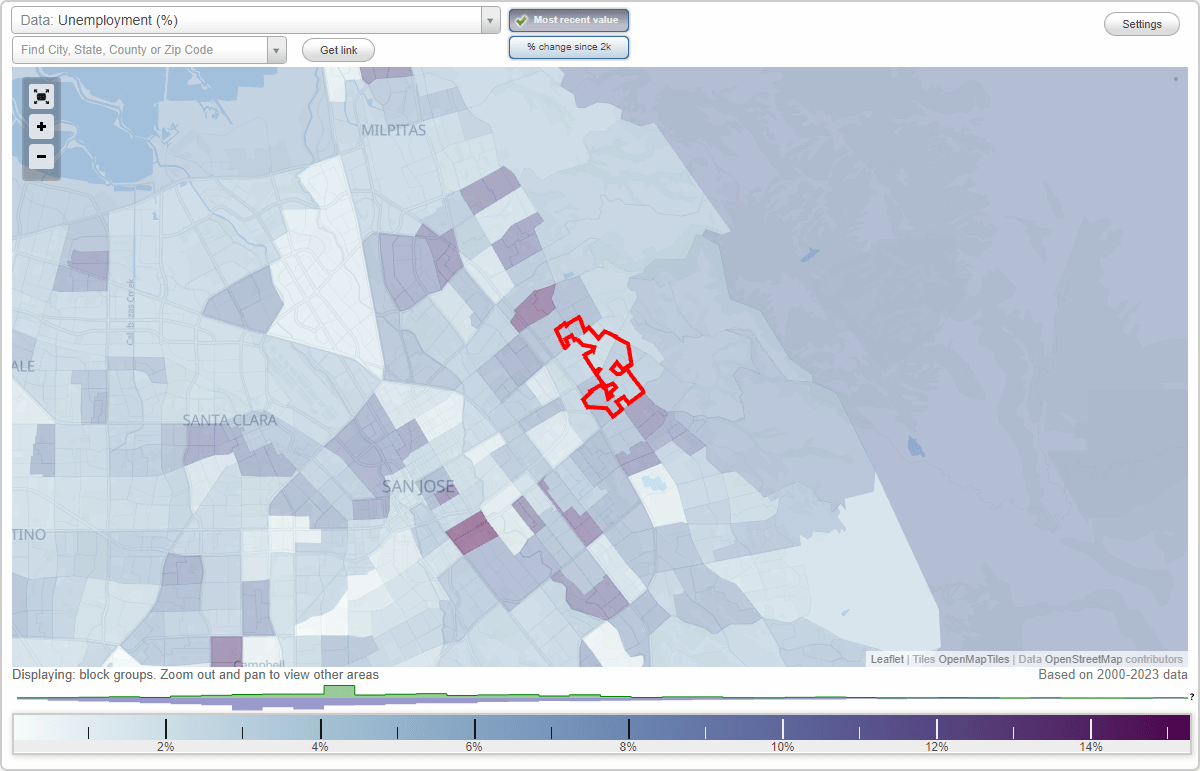 Work and Jobs in Alum Rock, California (CA) Detailed Stats Occupations