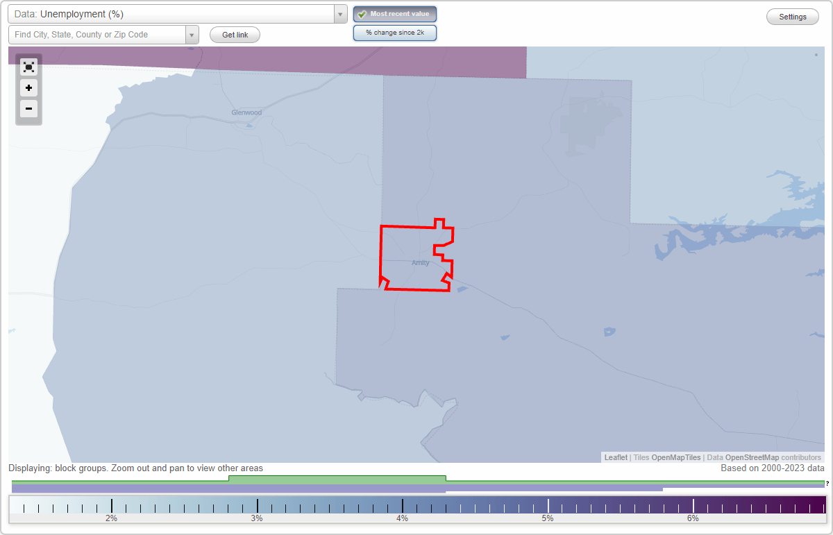 Work and Jobs in Amity, Arkansas (AR) Detailed Stats Occupations