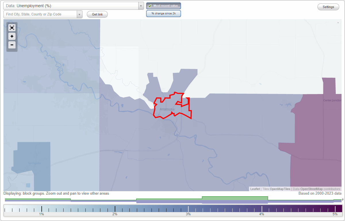Work and Jobs in Anamosa, Iowa (IA) Detailed Stats Occupations