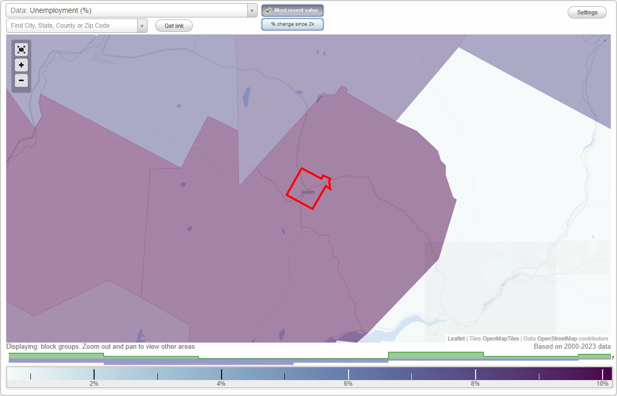 Work and Jobs in Andes, New York (NY) Detailed Stats Occupations