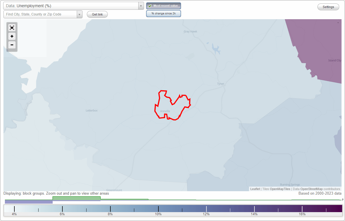 Work and Jobs in Annville, Kentucky (KY) Detailed Stats Occupations