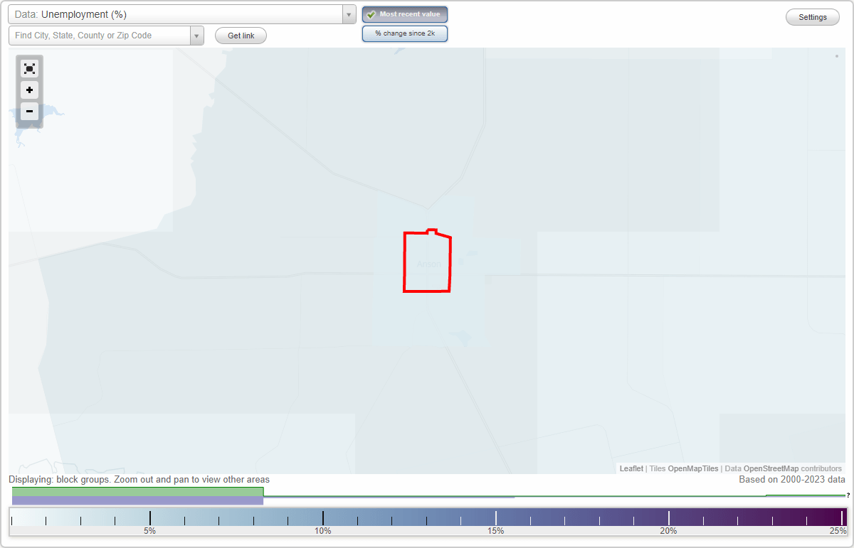 Work and Jobs in Anson, Texas (TX) Detailed Stats Occupations